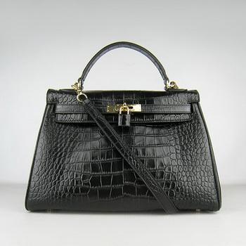 HKL32BCSG016 Hermes 32CM Crocodile Stripe Nero (oro)